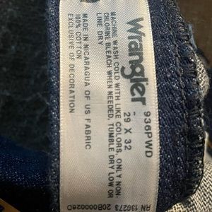 Wrangler jeans 29x32